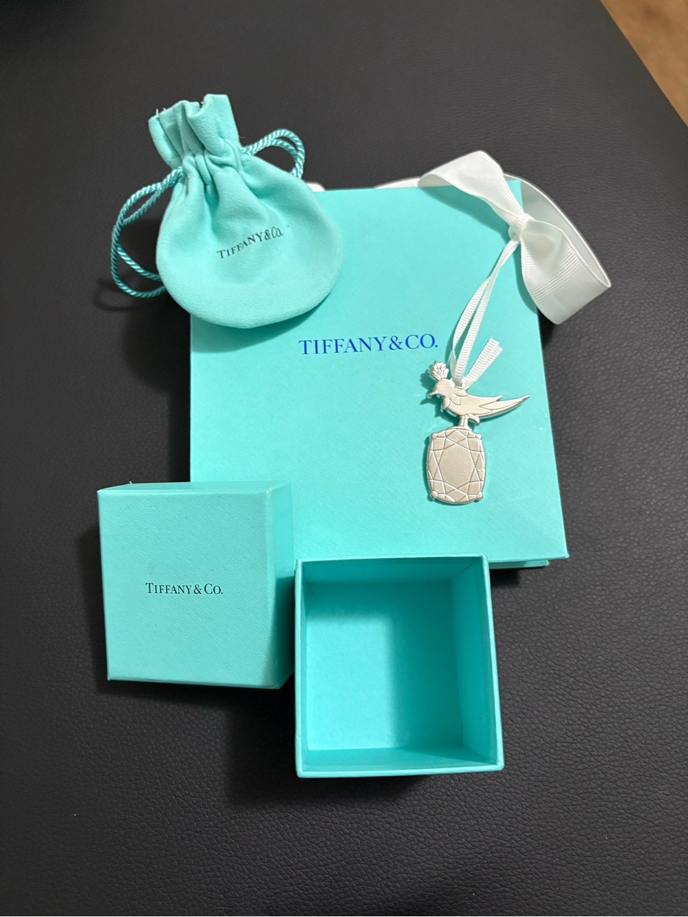 Tiffany & Co. Signature Turquoise Gift Box Set with Pouch